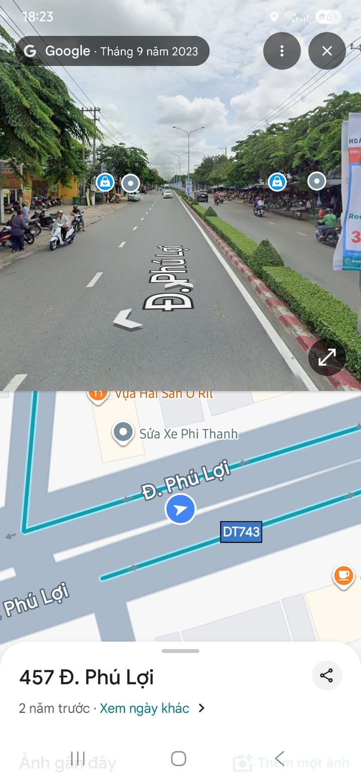 Bán gấp nhà mặt tiền Bùi Văn Bình, Phú Lợi, Thủ Dầu Một 140m² - Kinh doanh sầm uất!