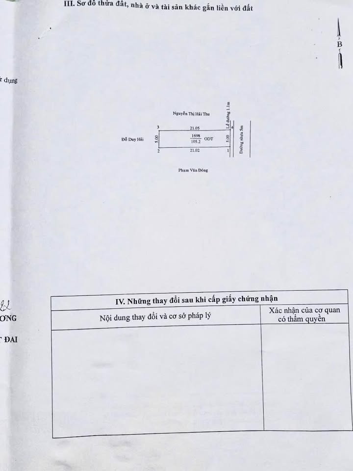 Đất nền chính chủ Phú Mỹ Thủ Dầu Một 105m² chỉ 2 tỷ - Cơ hội đầu tư tuyệt vời!
