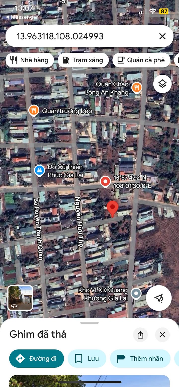 Đất nền đường Nguyên Hữu Thọ, phường Hội Phú, Pleiku 370m² giá 2 tỷ - Đường rộng, giao thông thuận tiện!