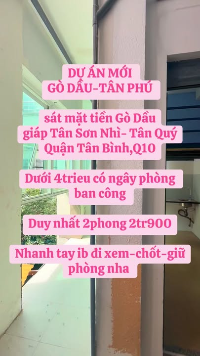 Phòng trọ Tân Phú giá chỉ từ 2.9 triệu - Khai trương dự án mới đầy hấp dẫn!