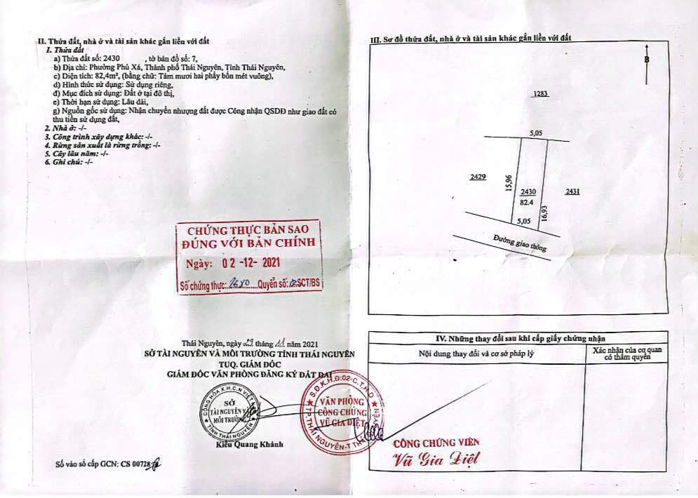 Đất Thổ Cư Tích Lương 82m² giá 990 triệu - Đường Bê Tông Rộng Rãi