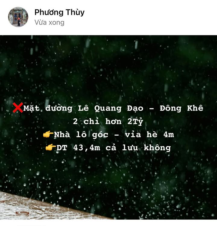 Nhà lô góc đường Lê Quang Đạo, Đông Khê 43m² chỉ 2 tỷ - Cơ hội đầu tư không thể bỏ lỡ!