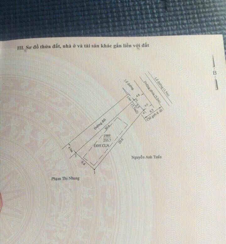 Đất thổ cư Định Hòa, Thủ Dầu Một 233m² giá chỉ 3.3 tỷ - Đầu tư sinh lời cao!