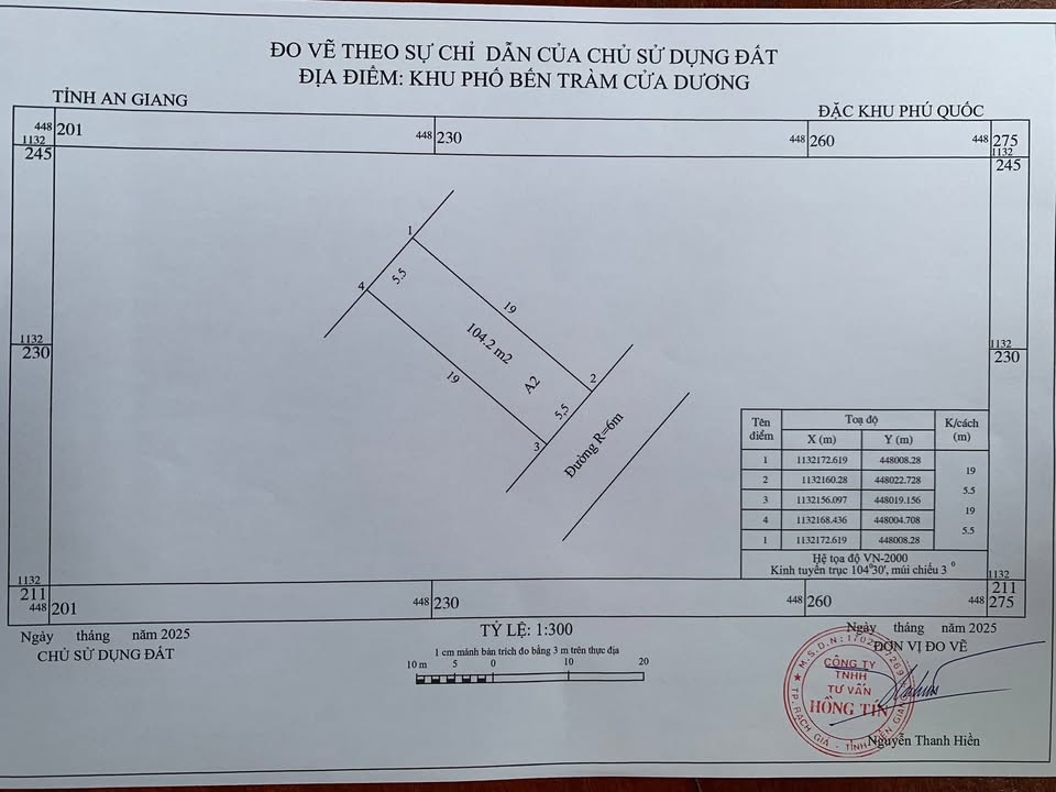 Đất nền khu phố Bến Tràm Phú Quốc 104m² giá chỉ 2xx triệu - Cơ hội đầu tư sinh lời!
