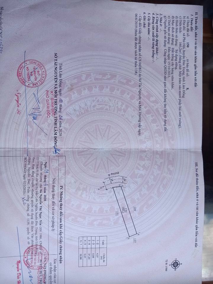 Đất thổ cư 160m² tại Phú Hội, Đức Trọng - Vị trí đẹp, giá thỏa thuận hấp dẫn!