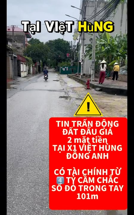 Đất lô góc 101m² tại Xóm Chung, Đông Anh - Giá chỉ 4 tỷ, pháp lý sạch!