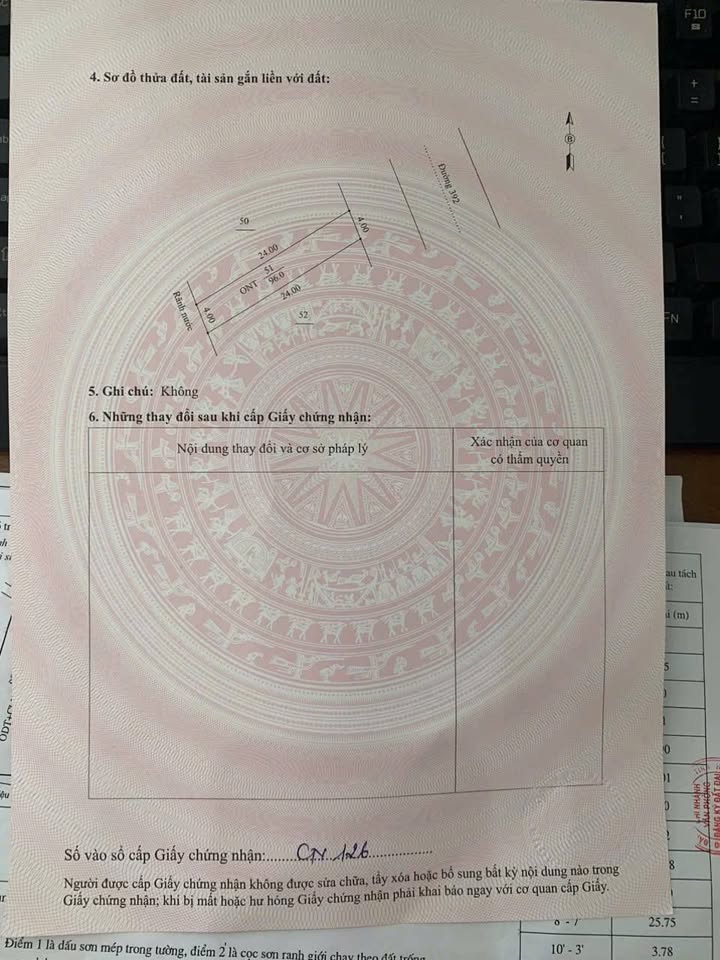 Đất nền kinh doanh mặt đường Tỉnh lộ 392, 96m² - Đầu tư sinh lời cao!