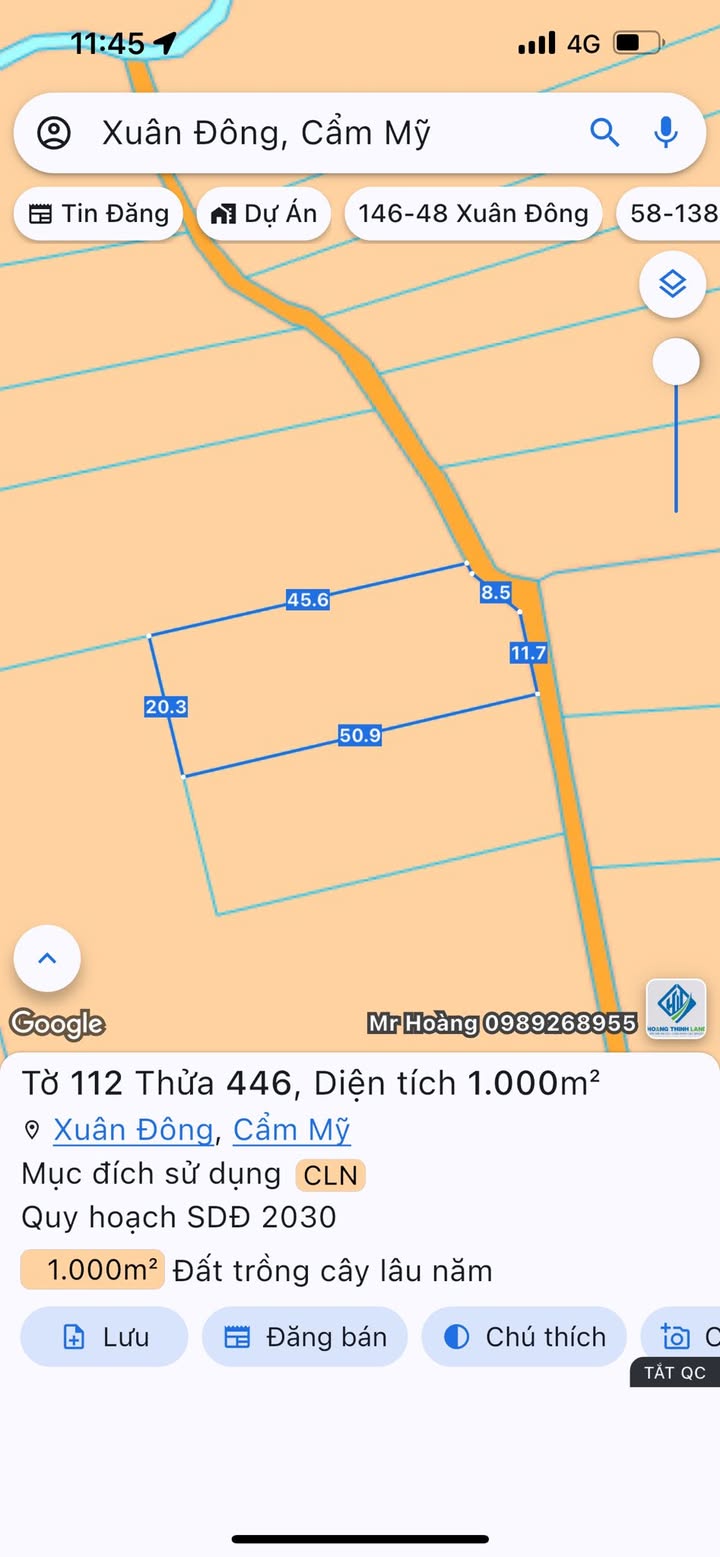 Đất nền Xuân Tây 1000m² giá 580 triệu - Đường bê tông, gần dân cư!