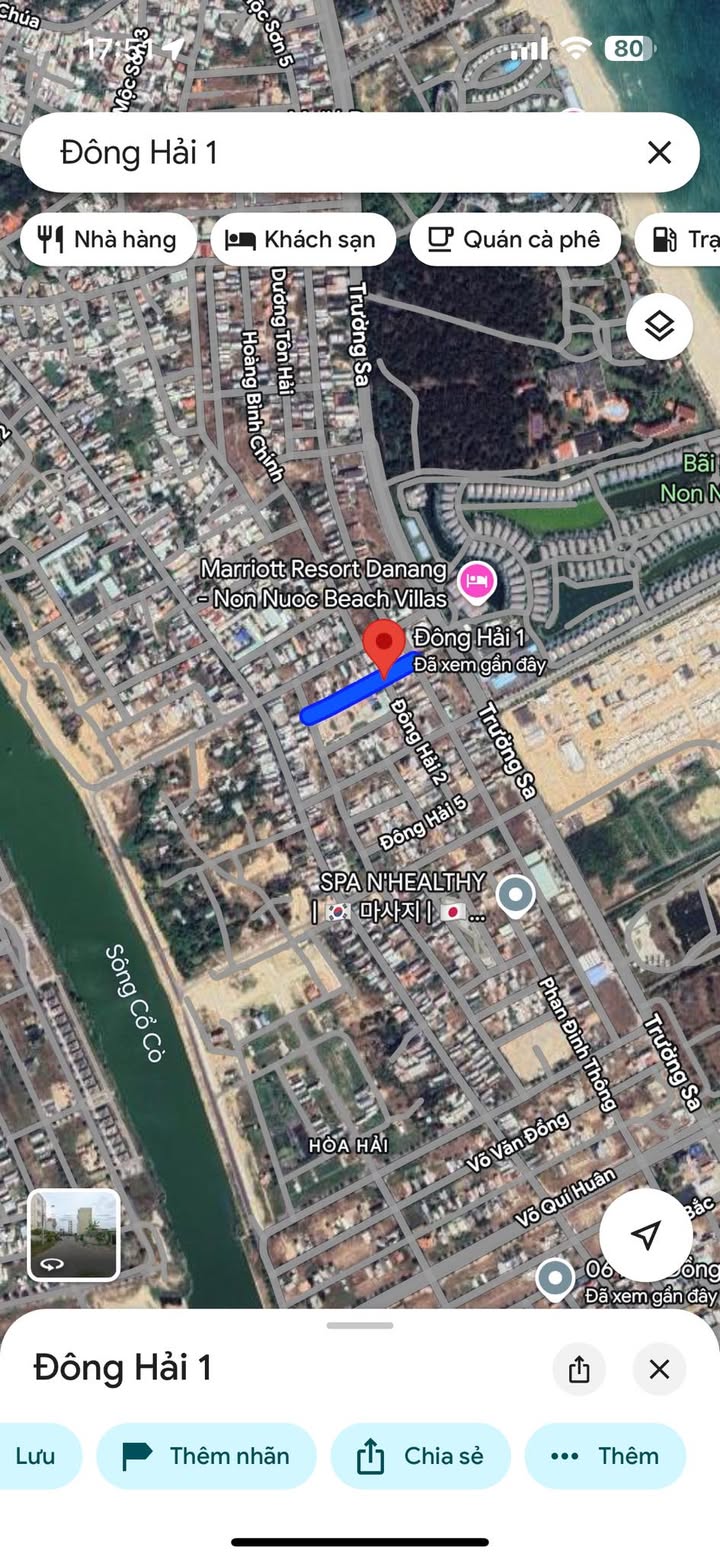 Đất nền mặt tiền Đông Hải 1, Đà Nẵng 100m² giá 5 tỷ - Đối diện trường mầm non, gần công viên!