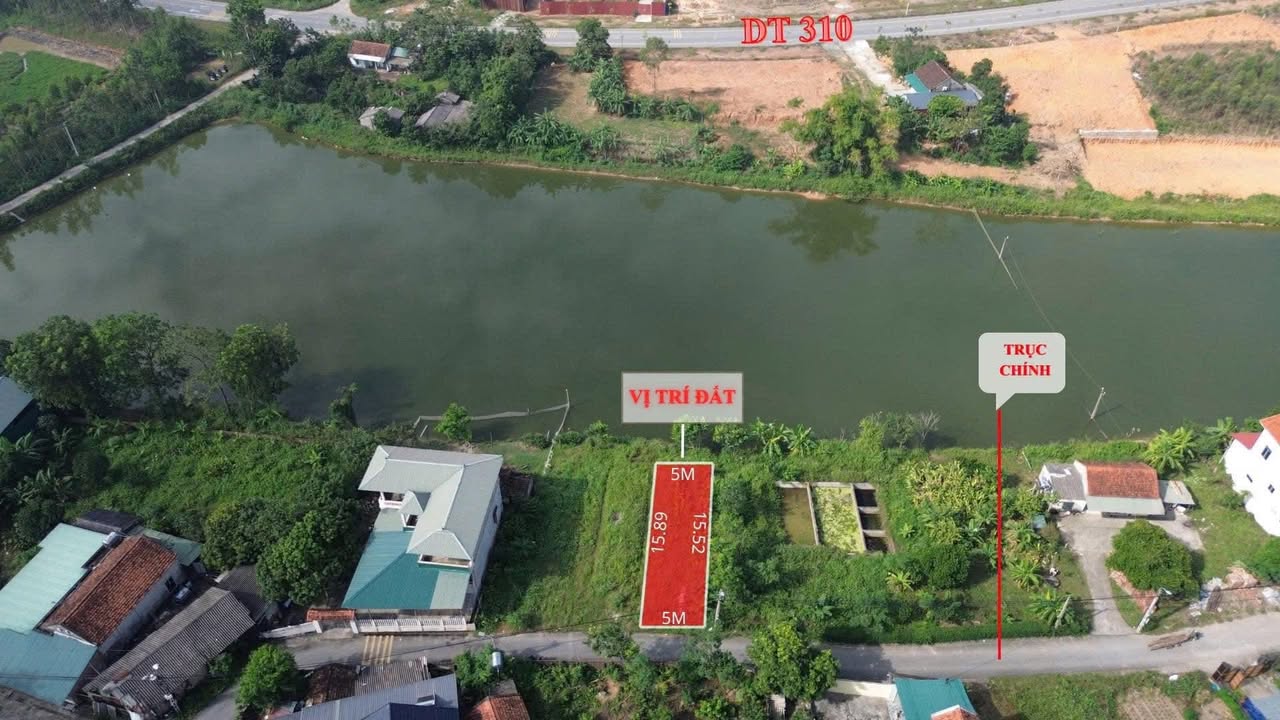 Đất nền Gia Khánh, Bình Xuyên, 78.1m² giá 900 triệu - View hồ sinh thái thoáng mát!