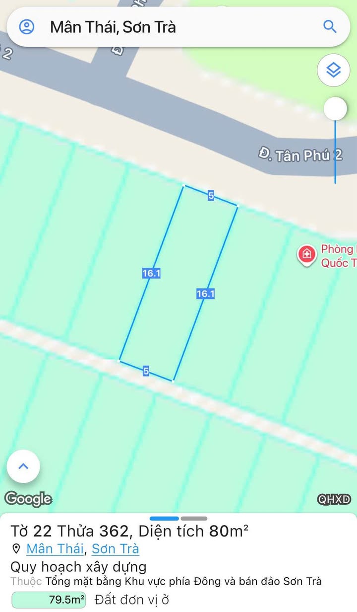 Đất nền Mân Thái, Sơn Trà, Đà Nẵng 80m² giá 9 tỷ - Đầu tư sinh lời ngay!