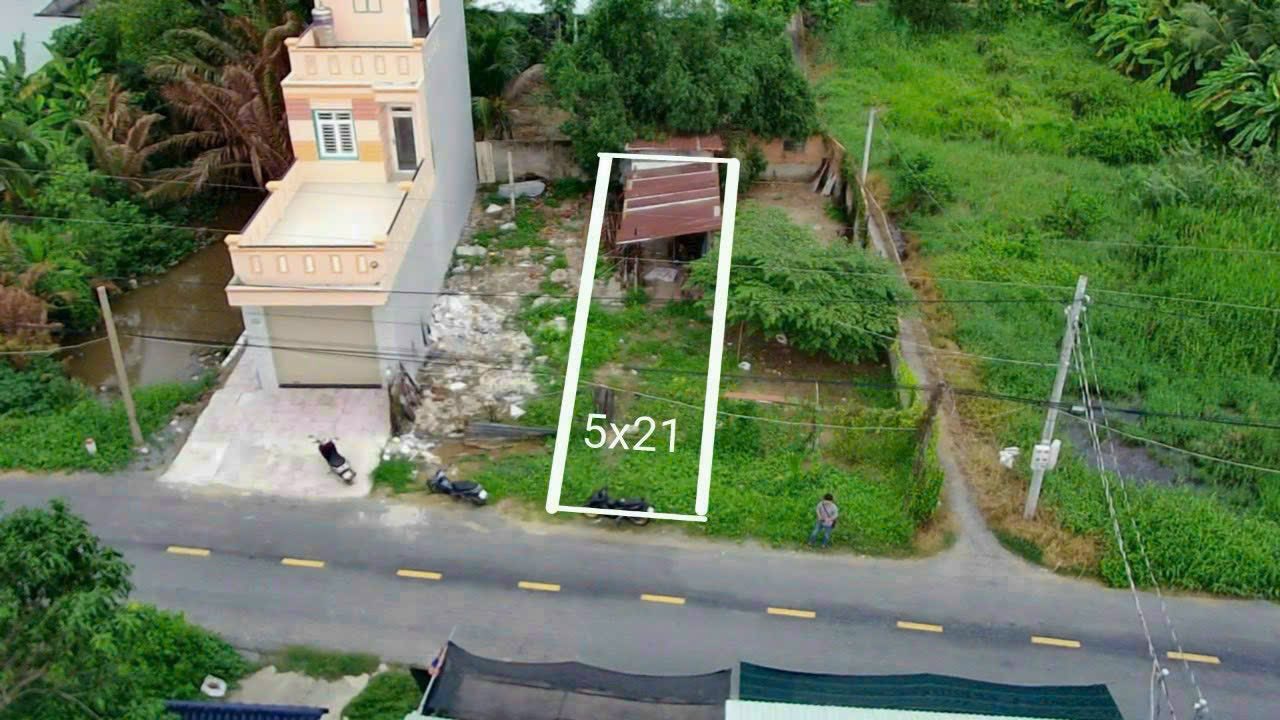 Đất thổ cư 105m² mặt tiền đường An Thạnh-Tân Bửu - Kinh doanh thuận lợi chỉ 1.8 tỷ!