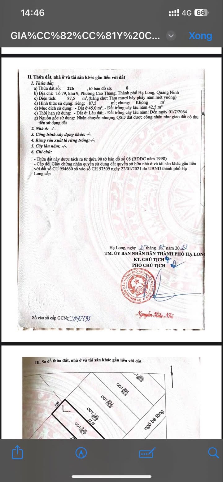 Lô đất Đông Nam Cao Thắng 87,5m² giá 2 tỷ - Pháp lý rõ ràng, giao dịch ngay!