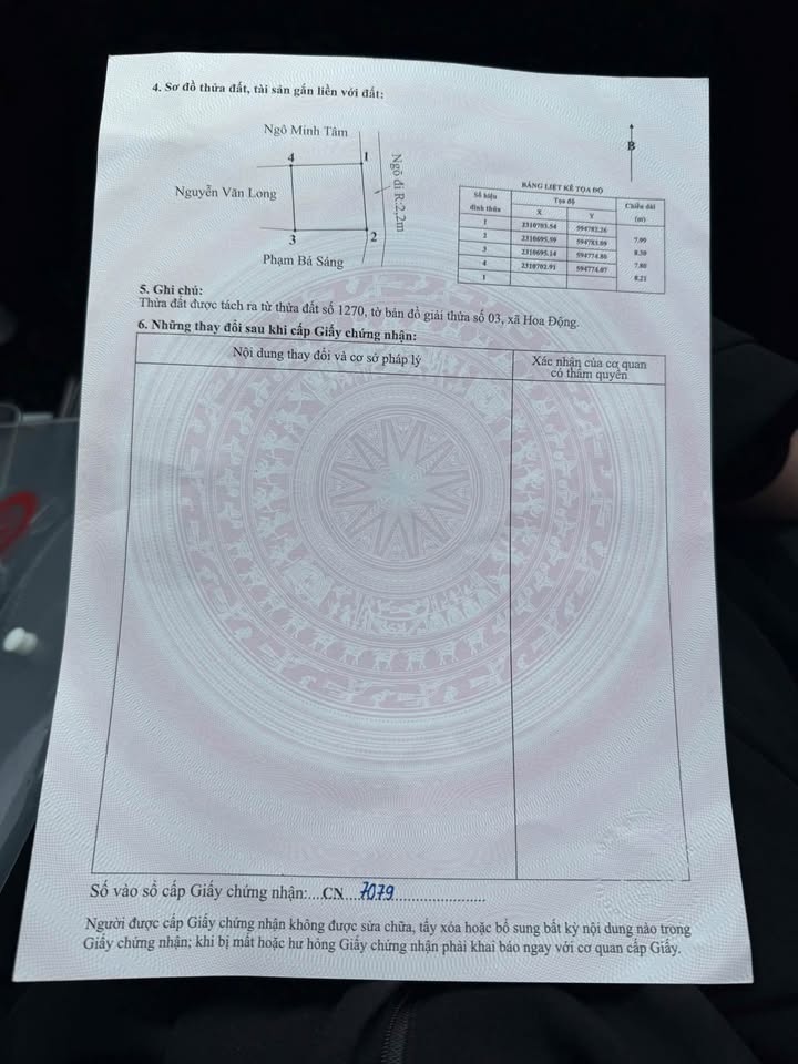 Đất thổ cư Bái Ngoài, Hoa Động 65m² giá chỉ 1 tỷ - Vị trí trung tâm tiện lợi!