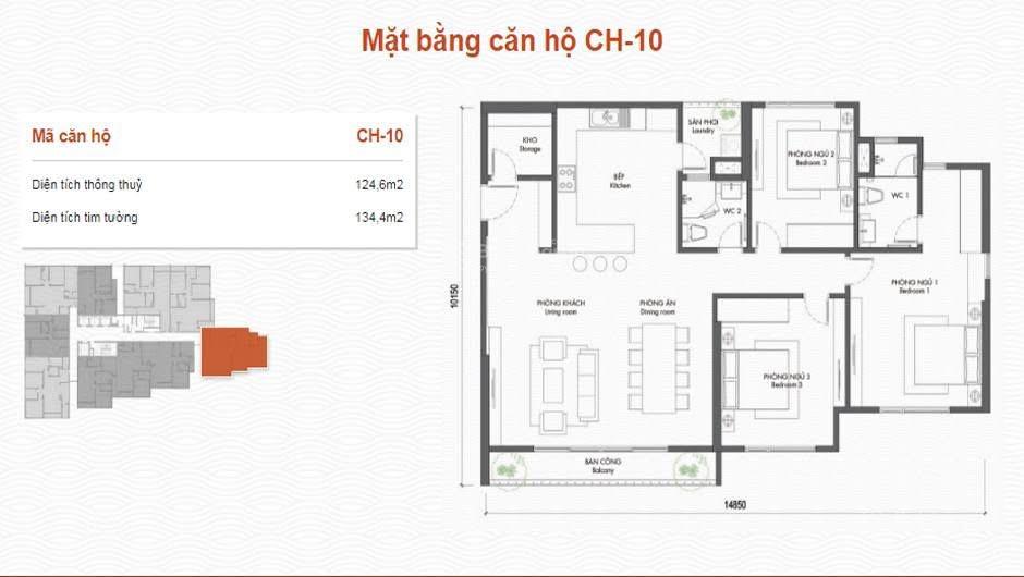 Căn hộ Berriver Jardin Long Biên 125m² giá 10.7 tỷ - Không gian sống lý tưởng cho gia đình!