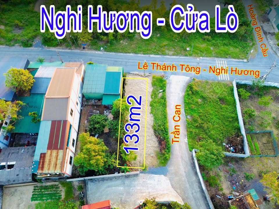 Đất nền Nghi Hương Cửa Lò 133m² giá 2 tỷ - Mặt tiền kinh doanh tuyệt vời!