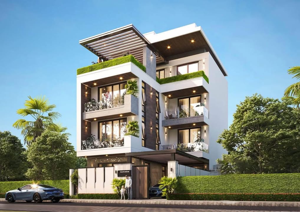 Cho thuê liền kề khu Thành Phố Giao Lưu, Bắc Từ Liêm - Nhà 5 tầng thang máy, giá 65 triệu/tháng!