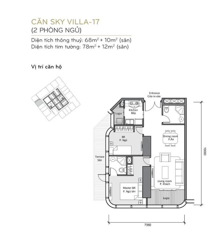 Căn hộ Landmark 81 Bình Thạnh 78m² giá 14.5 tỷ - Sổ hồng chính chủ