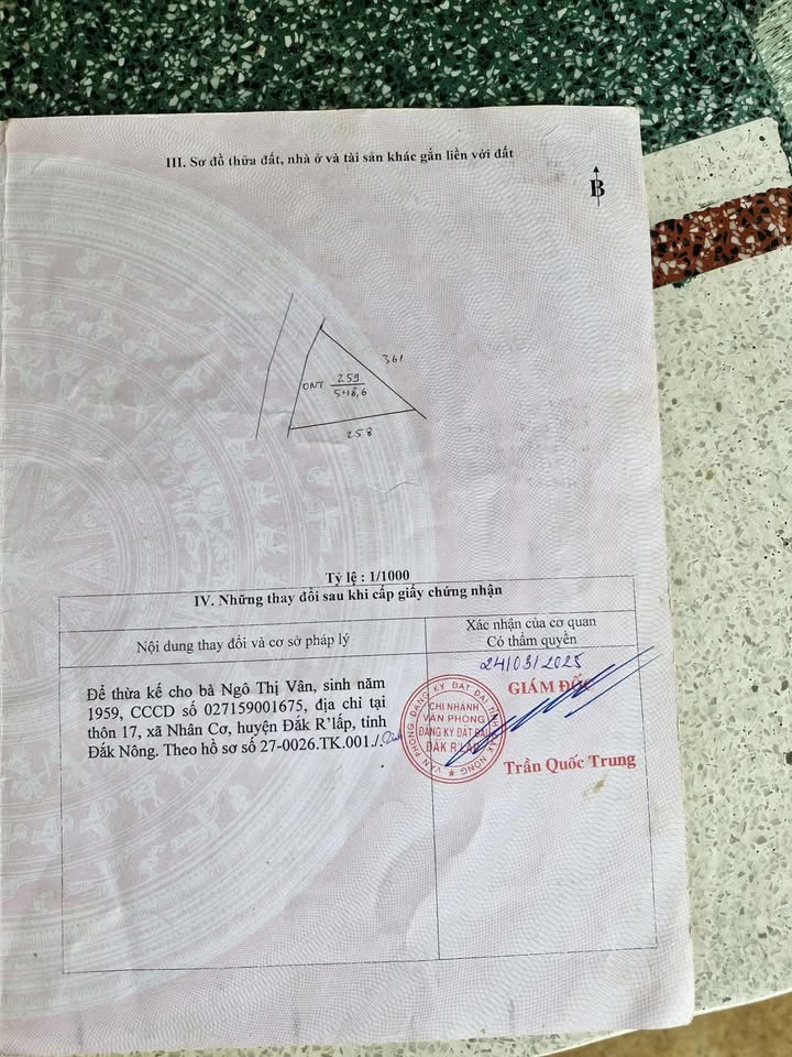 Đất nền Nhân Cơ 550m² giá 1.3 tỷ - Cơ hội đầu tư hấp dẫn!