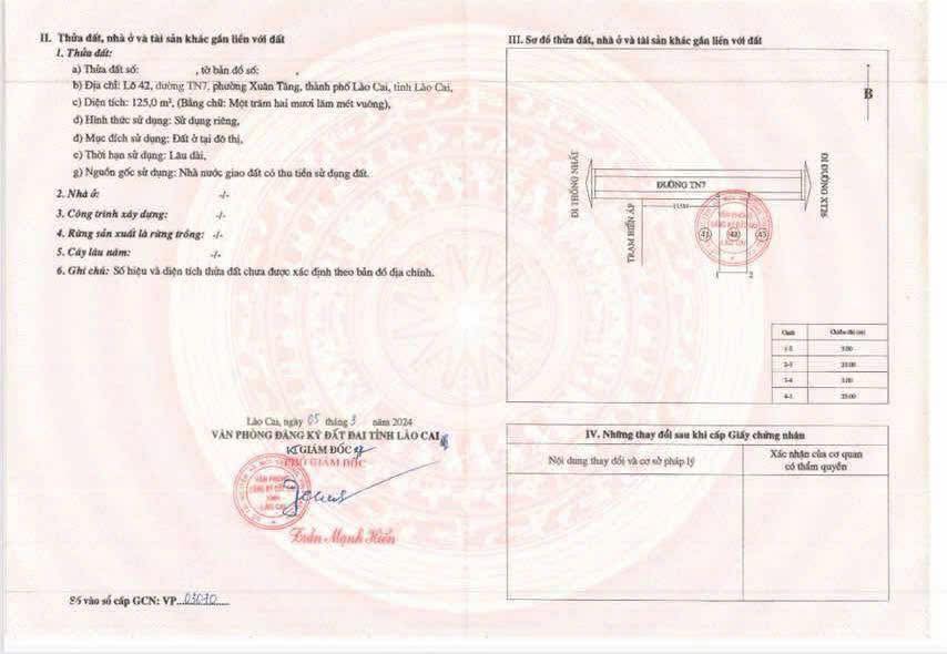 Đất nền Cam Đường Lào Cai 125m² giá 1.2 tỷ - Mặt đường lớn 15m