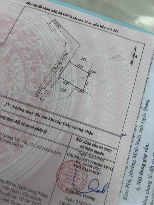 Đất thổ cư Trung Môn Yên Sơn 150m² giá 1.3 tỷ - Cơ hội đầu tư sinh lời cao!