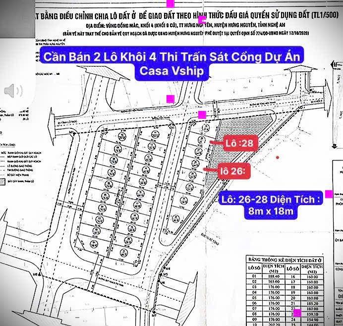 Đất nền VSHIP Hưng Nguyên 144m² giá 4 tỷ - Cơ hội đầu tư tuyệt vời!