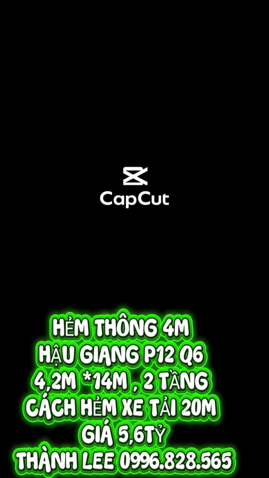 Nhà hẻm 4m Hậu Giang, quận 6, 55m² giá 5.6 tỷ - Nhà đẹp vào ở ngay!