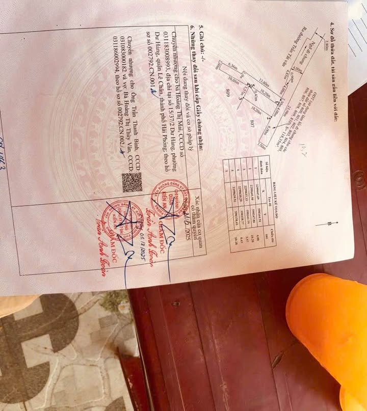 Đất 2 mặt tiền Trần Tất Văn, Kiến An 40.8m² giá 990 triệu - Ô tô vào tận nơi!