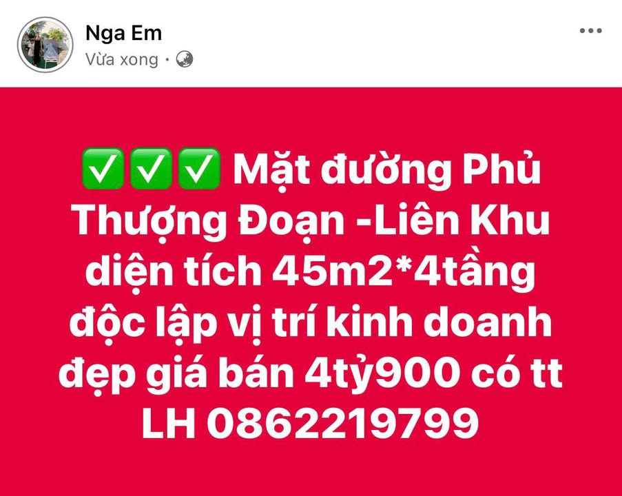FrontHouse mặt tiền đường Phủ Thượng Đoạn, Hải An 45m², giá 4.9 tỷ - Vị trí kinh doanh lý tưởng!