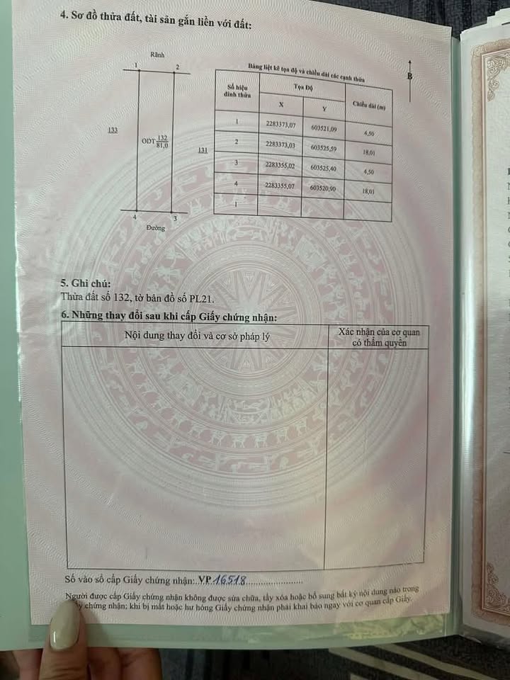 Đất nền khu đô thị Hòa Mạc Duy Tiên 81m² - Hướng Nam mát mẻ, vị trí đắc địa!