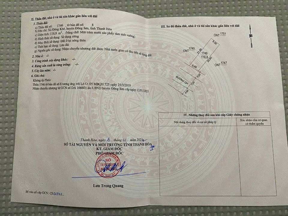 Đất nền Đông Khê 116.8m² giá chỉ 1.2 tỷ - Cơ hội đầu tư tuyệt vời!