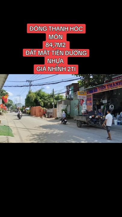 Đất mặt tiền Đông Thạnh, Hóc Môn 84m² giá 2.5 tỷ - Vị trí kinh doanh lý tưởng!