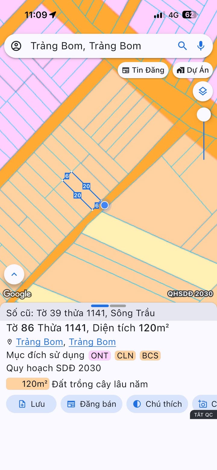 Đất thổ cư 120m² khu phố 5, Sông Trầu 1.2 tỷ - Sổ riêng chính chủ!