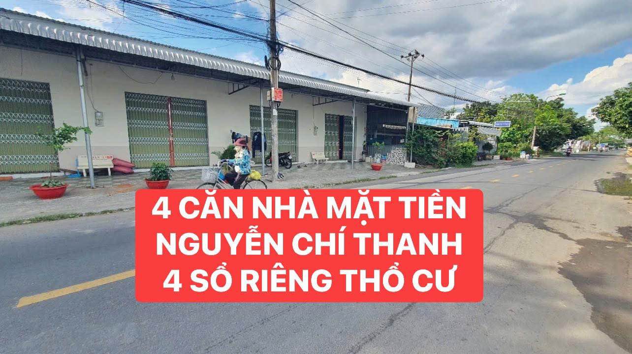 Bán gấp 4 căn nhà liền kề mặt tiền đường Nguyễn Chí Thanh, Cần Thơ - Giá 3.2 tỷ thương lượng!
