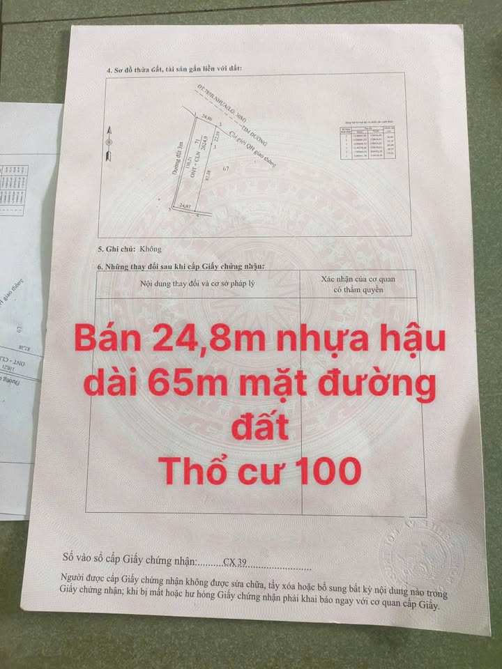 Đất 2 mặt tiền tại Tân Hội, Tân Châu 65m² giá 1.15 tỷ - Cơ hội đầu tư sinh lời!