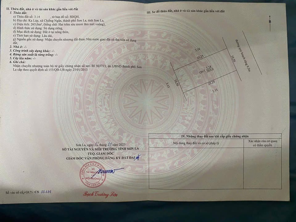 Đất nền Chiềng Ngần Sơn La 250m² giá chỉ 7xx triệu - Lô đất đẹp như hoa hậu!