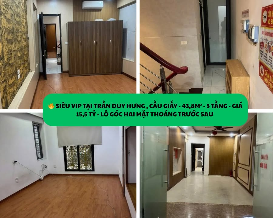 FrontHouse Trần Duy Hưng, Cầu Giấy 43,8m² giá 15,5 tỷ - Lô góc thông thoáng, kinh doanh hấp dẫn!