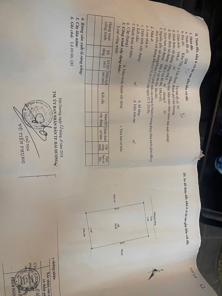 Đất nền dự án Lê Thanh Nghị, Hải Phòng 198m² giá chỉ 6x triệu/m² - Cơ hội đầu tư sinh lời!