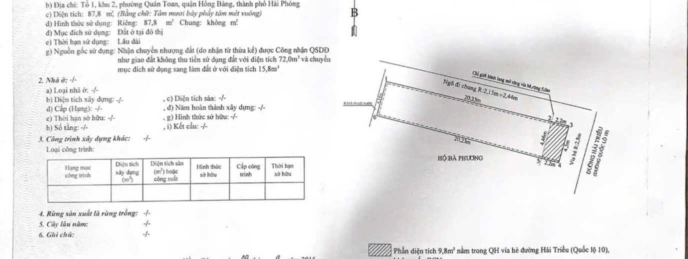 Nhà mặt tiền đường Hải Triều, Quán Toan, 87m² giá 8 tỷ - Đầu tư sinh lời ngay!