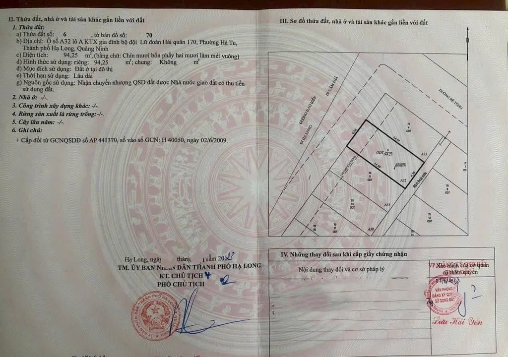 Đất nền Đường Bao Biển Hạ Long - Cẩm Phả 94.25m² giá 9.425 tỷ - Cơ hội đầu tư tuyệt vời!