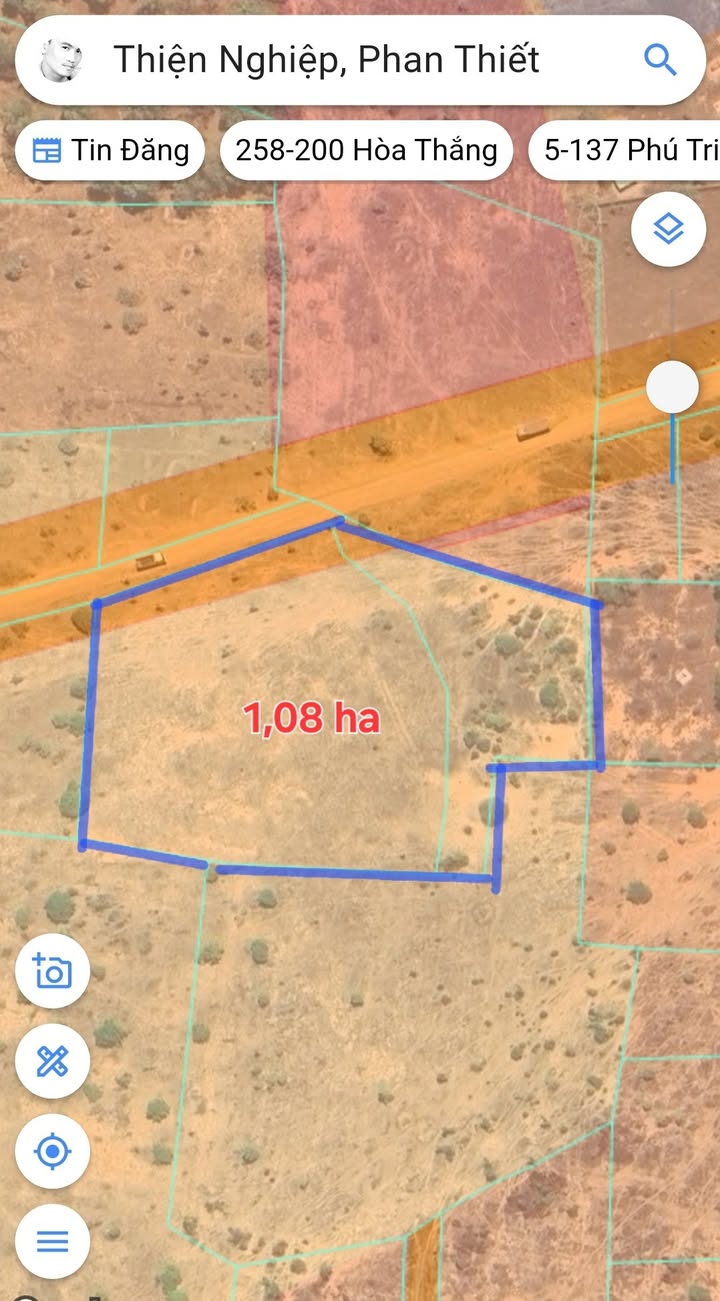 Đất nền Thiện Nghiệp, Phan Thiết 1,1ha giá 1,6 tỷ - Cơ hội đầu tư hấp dẫn!