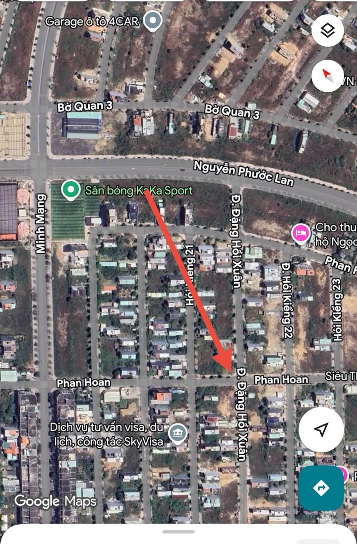 Đất lô góc 2 mặt tiền Phan Hoan - Đặng Hồi Xuân 165m² giá 11 tỷ - Vị trí đắc địa