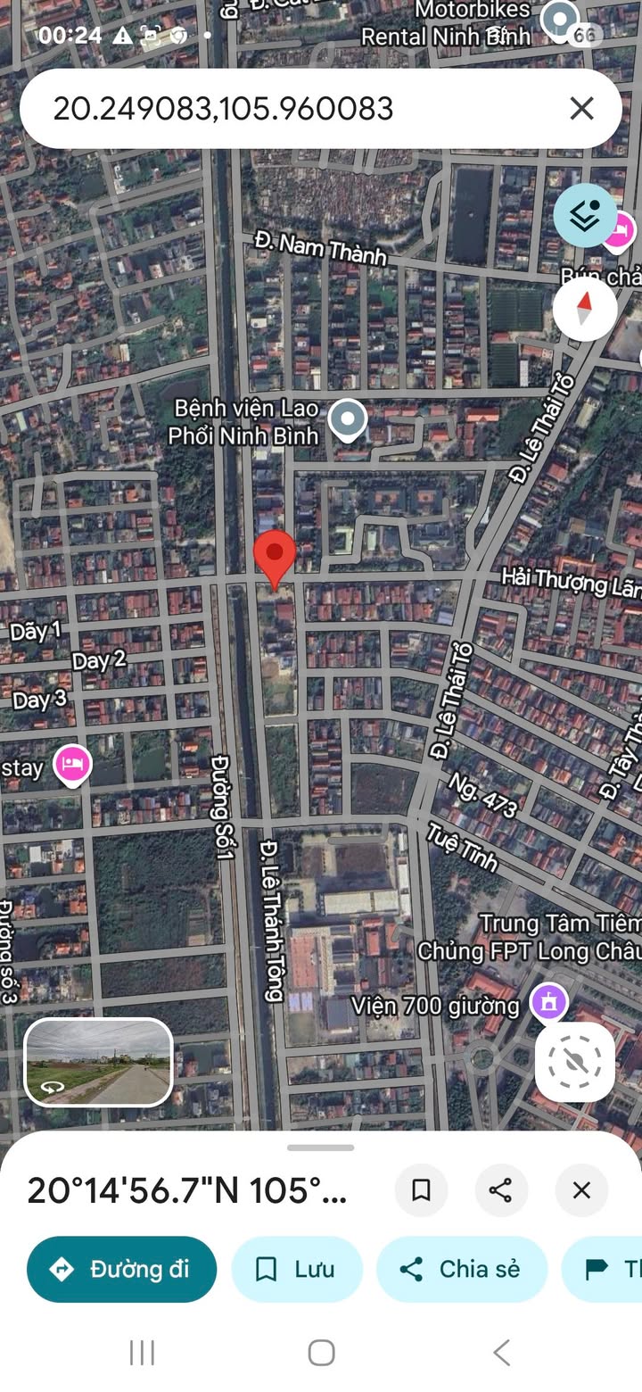 Đất mặt đường Hải Thượng Lãn Ông Ninh Bình 141.3m² giá 17 tỷ - Vị trí kinh doanh sầm uất!