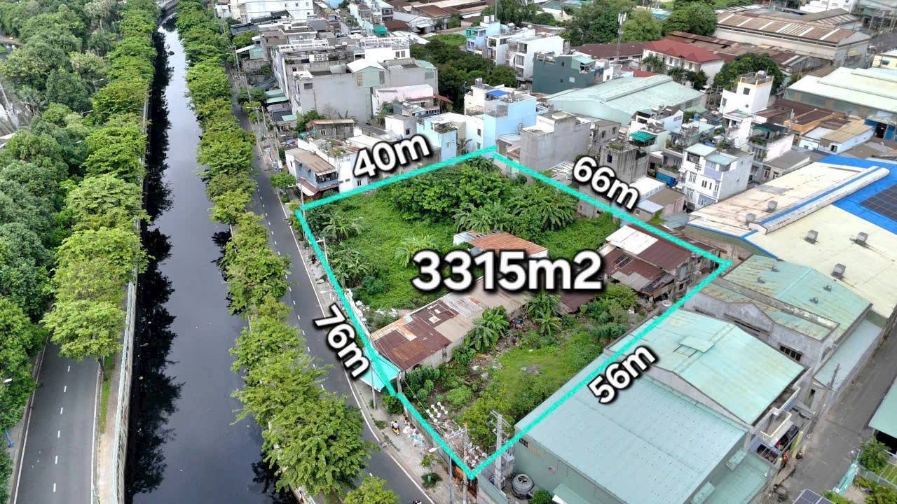 Đất nền 47 Kênh Tân Hóa 3315m² giá 90 triệu/m² - Đầu tư sinh lời ngay!