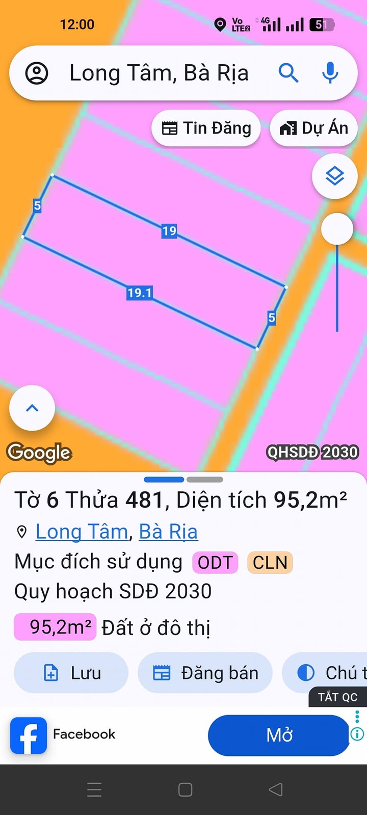 Đất nền phường Tam Long, Bà Rịa - Vũng Tàu 95m² giá 3 tỷ - Cơ hội đầu tư tuyệt vời!