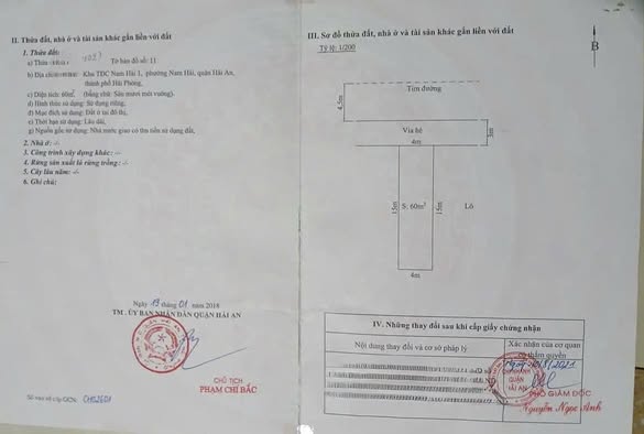 Đất nền khu dân cư Nam Hải 1, Hải An 60m² giá 2.04 tỷ - Đường rộng ô tô tránh nhau!