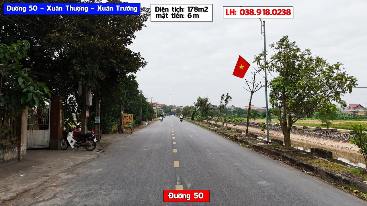 Đất nền 178m² mặt đường 50 Xuân Thượng - Đầu tư sinh lời cao!