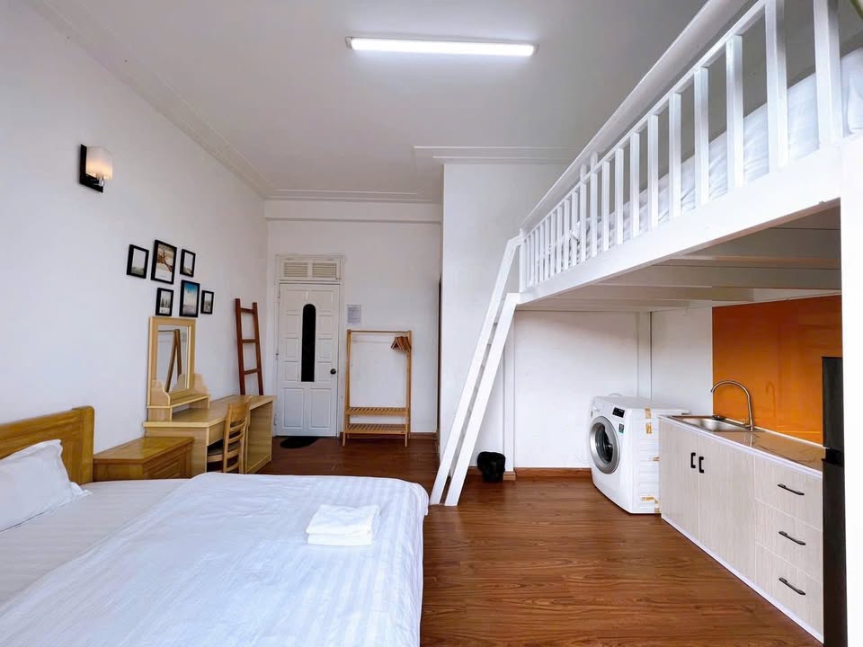 Căn hộ studio Quang Trung, Đà Lạt 1 giường 1 bếp - Full nội thất chỉ 4 triệu