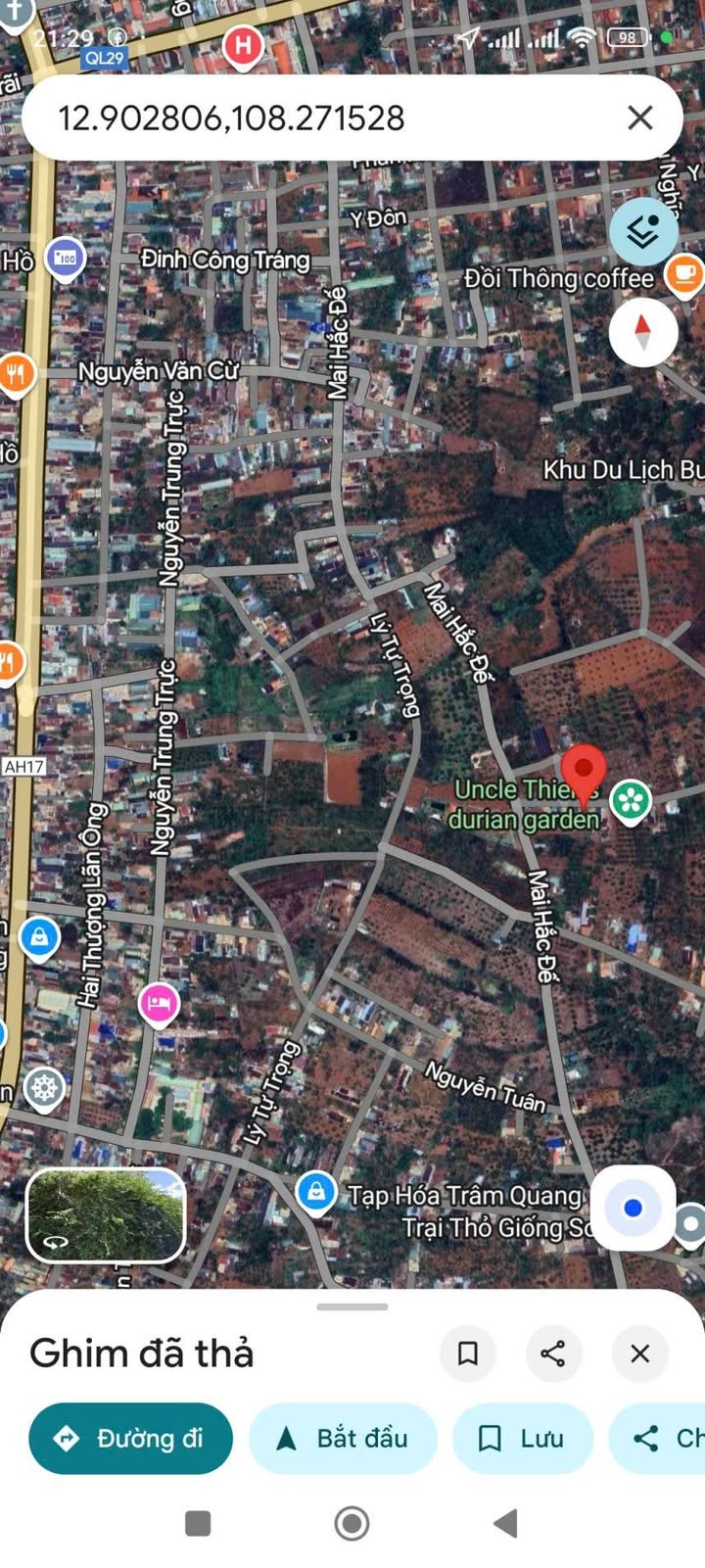 Đất thổ cư 288m² hẻm Mai Hắc Đế, Buôn Hồ chỉ 899 triệu - Cơ hội đầu tư tuyệt vời!