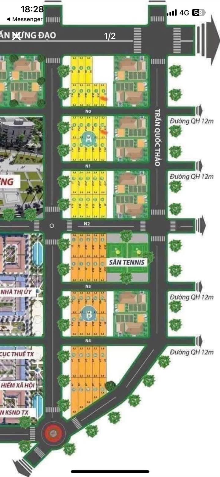 Đất thổ cư 144m² đường N2 - Khu đô thị Palama, An Lạc, 2.798 tỷ - Sổ hồng chính chủ!